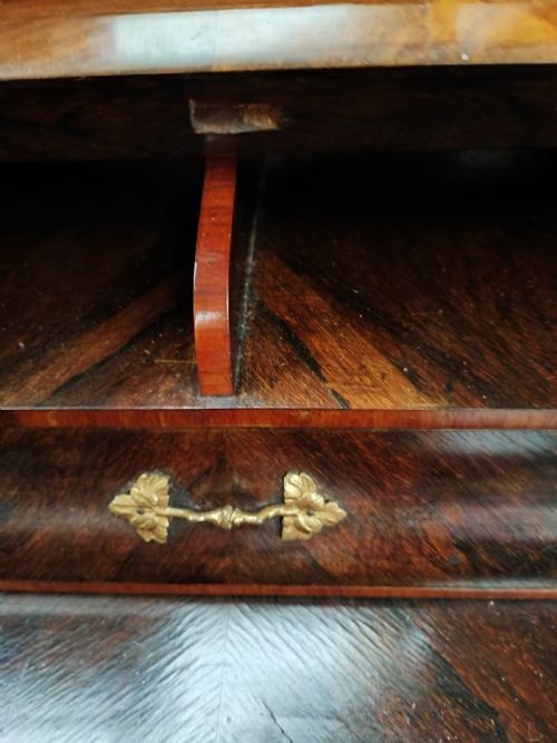 SUPERB VICTORIAN LADIES BURR WALNUT DESK - ADDITIONAL PHOTO 20