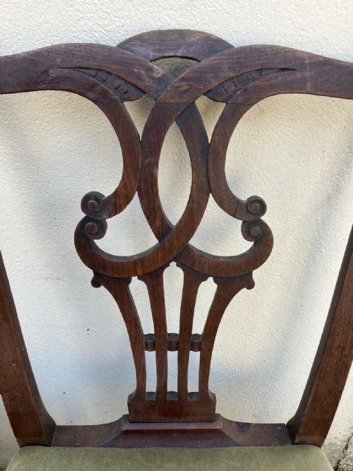 A PAIR OF GEORGIAN MAHOGANY SIDE CHAIRS - ADDITIONAL PHOTO 4