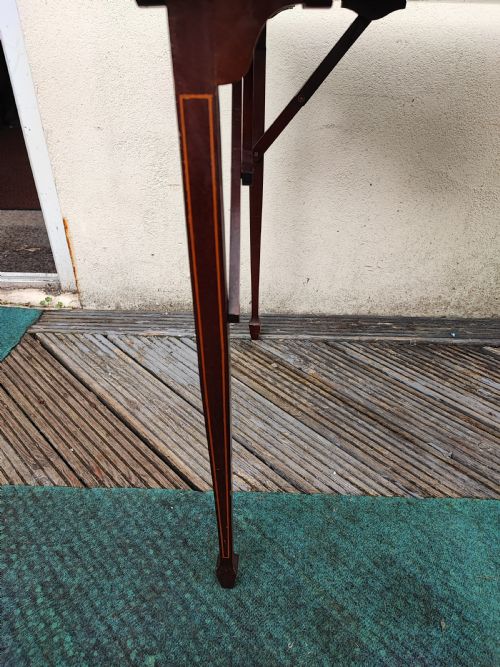 EDWARDIAN INLAID FOLDING CARD OR GAMES TABLE - ADDITIONAL PHOTO 2