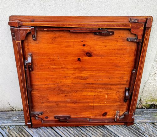 EDWARDIAN INLAID FOLDING CARD OR GAMES TABLE - ADDITIONAL PHOTO 6