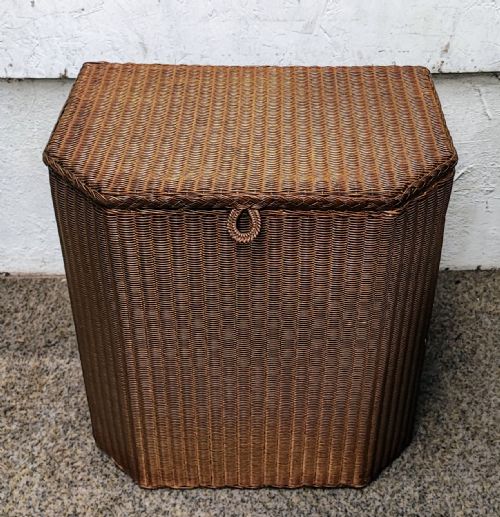 ANTIQUE LLOYD LOOM CHAIR AND LAUNDRY BASKET - ADDITIONAL PHOTO 1