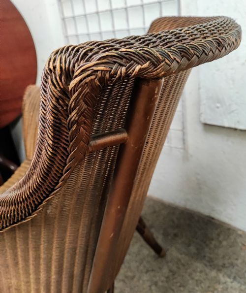ANTIQUE LLOYD LOOM CHAIR AND LAUNDRY BASKET - ADDITIONAL PHOTO 6