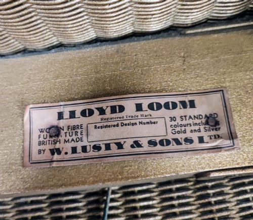 ANTIQUE LLOYD LOOM CHAIR AND LAUNDRY BASKET - ADDITIONAL PHOTO 11