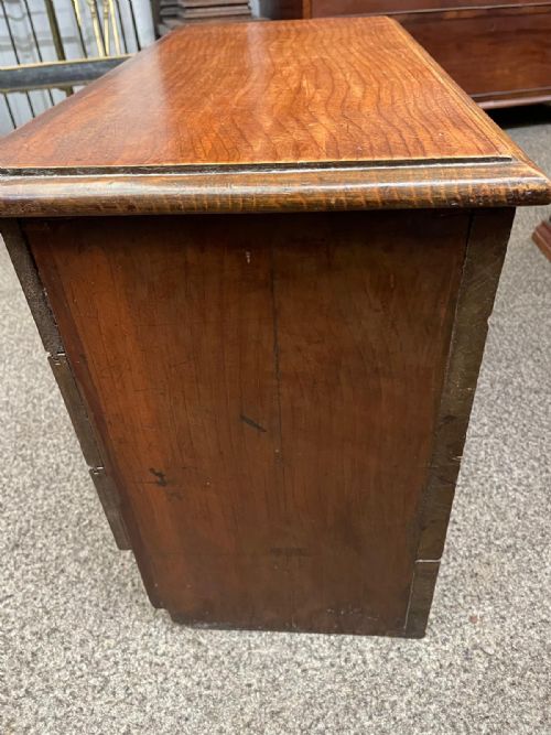 ANTIQUE ELM AND PINE COFFER - ADDITIONAL PHOTO 3