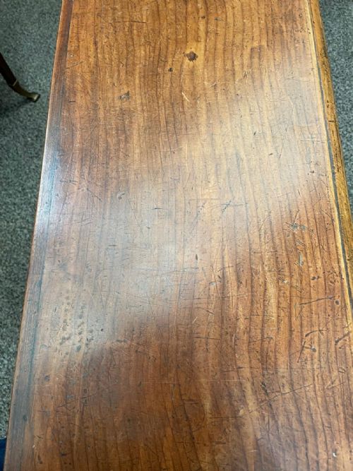 ANTIQUE ELM AND PINE COFFER - ADDITIONAL PHOTO 6