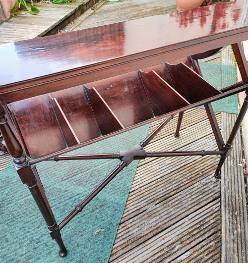 EDWARDIAN MAHOGANY LIBRARY BOOK TROUGH IN THE GEORGE III STYLE - ADDITIONAL PHOTO 2