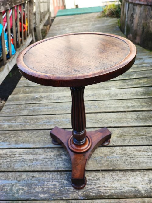A QUALITY WILLIAM IV MAHOGANY LAMP OR WINE TABLE - ADDITIONAL PHOTO 4