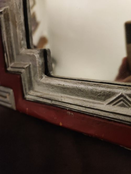 AN ENGLISH ART DECO ODEON MIRROR - ADDITIONAL PHOTO 2