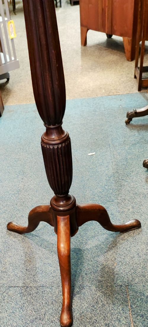 TALL GEORGIAN MAHOGANY TORCHERE - ADDITIONAL PHOTO 2