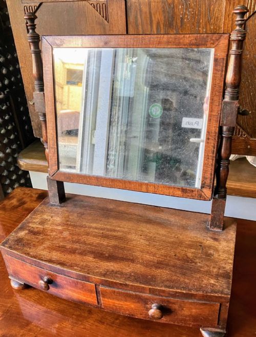 REGENCY MAHOGANY DRESSING TABLE MIRROR - ADDITIONAL PHOTO 1