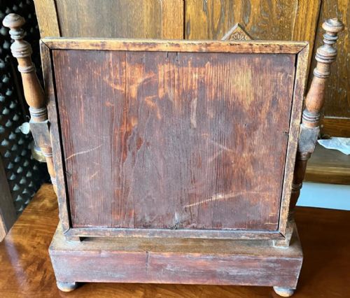 REGENCY MAHOGANY DRESSING TABLE MIRROR - ADDITIONAL PHOTO 2