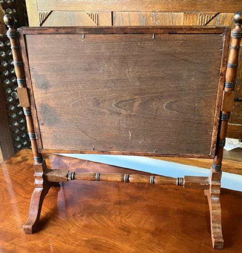 CHARMING REGENCY MAHOGANY SWING MIRROR - ADDITIONAL PHOTO 1