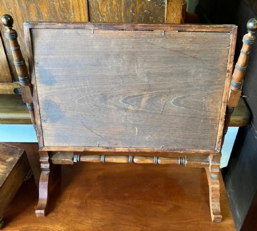 CHARMING REGENCY MAHOGANY SWING MIRROR - ADDITIONAL PHOTO 2