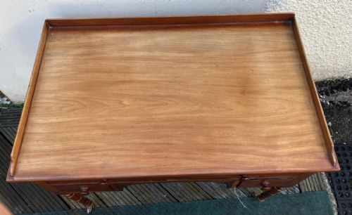 REGENCY MAHOGANY AND EBONY WRITING OR LADIES DRESSING TABLE - ADDITIONAL PHOTO 2
