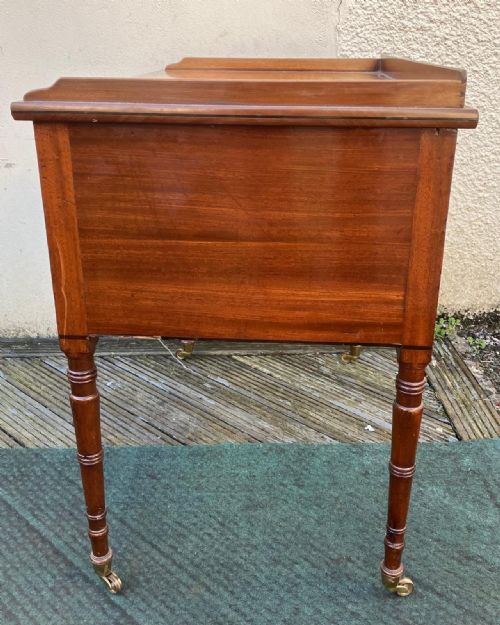 REGENCY MAHOGANY AND EBONY WRITING OR LADIES DRESSING TABLE - ADDITIONAL PHOTO 3