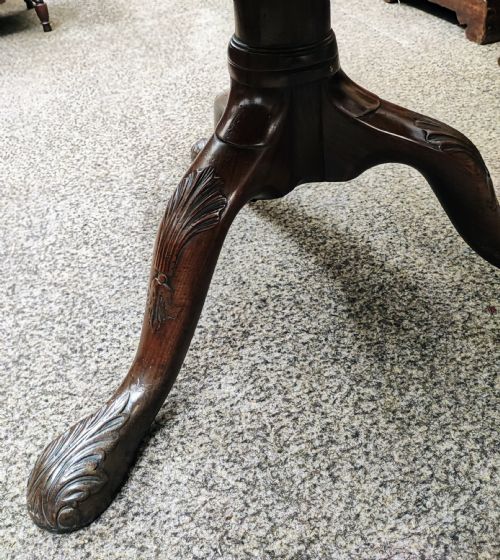 FINE 18C CARVED IRISH COFFEE TABLE - ADDITIONAL PHOTO 7
