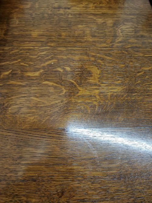 LARGE 3 LEAF VICTORIAN OAK EXTENDING TABLE - ADDITIONAL PHOTO 6
