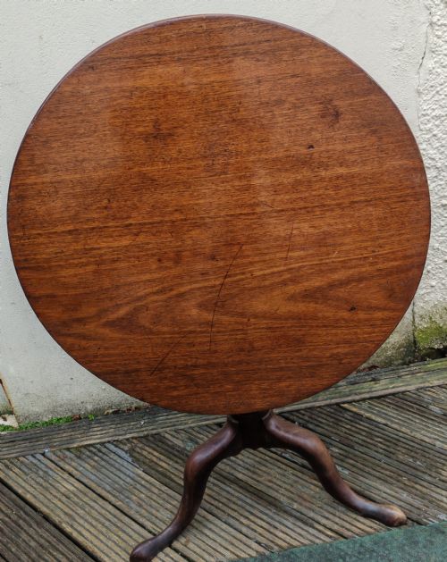 GEORGIAN MAHOGANY TRIPOD TABLE - ADDITIONAL PHOTO 1