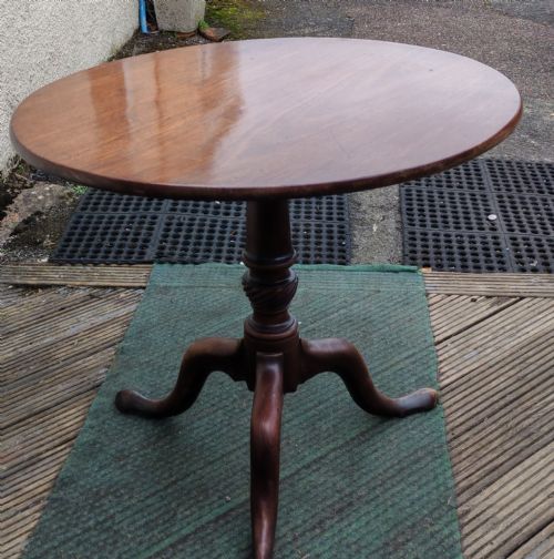 GEORGIAN MAHOGANY TRIPOD TABLE - ADDITIONAL PHOTO 3