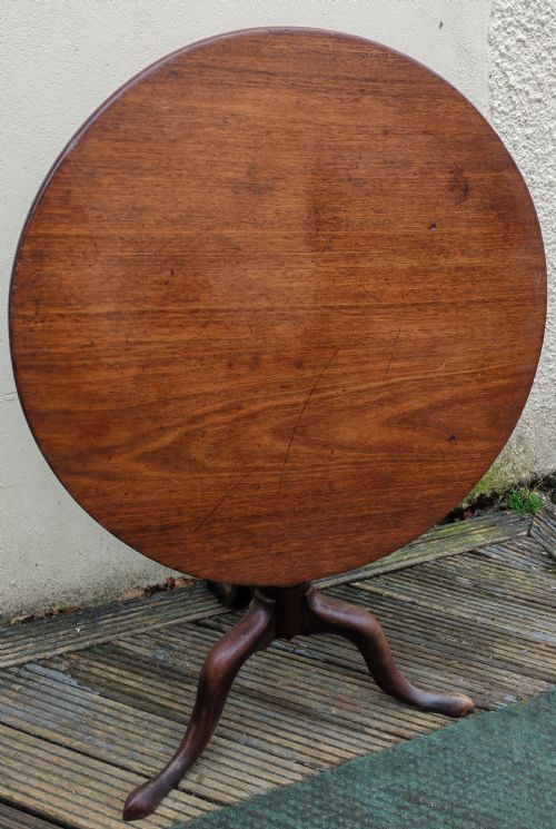 GEORGIAN MAHOGANY TRIPOD TABLE - ADDITIONAL PHOTO 4