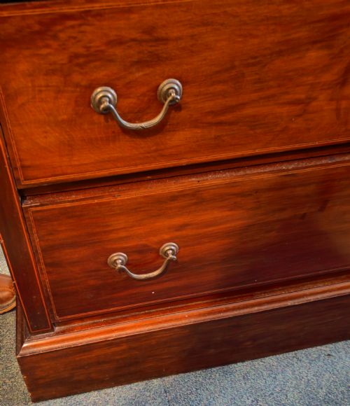 EDWARDIAN INLAID MAHOGANY CHEST OF DRAWERS - ADDITIONAL PHOTO 12