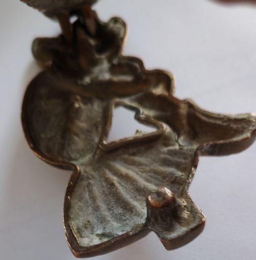 VICTORIAN BRASS DOOR KNOCKER DEPICTING AN ELF - ADDITIONAL PHOTO 8