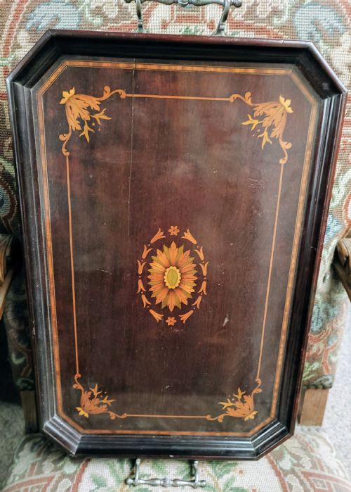 EDWARDIAN INLAID TRAY OF GOOD QUALITY - ADDITIONAL PHOTO 3