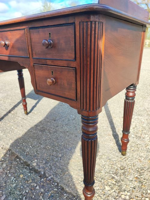 SUPERB REGENCY MAHOGANY WRITING TABLE - ADDITIONAL PHOTO 8