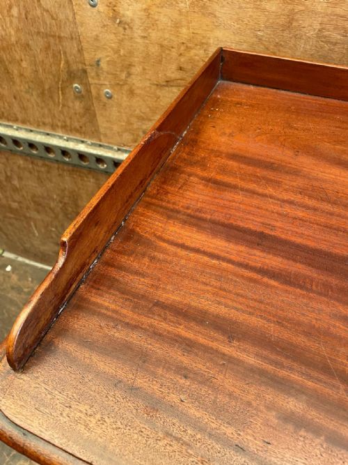 SUPERB REGENCY MAHOGANY WRITING TABLE - ADDITIONAL PHOTO 2