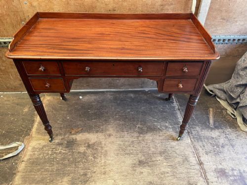 SUPERB REGENCY MAHOGANY WRITING TABLE - ADDITIONAL PHOTO 5