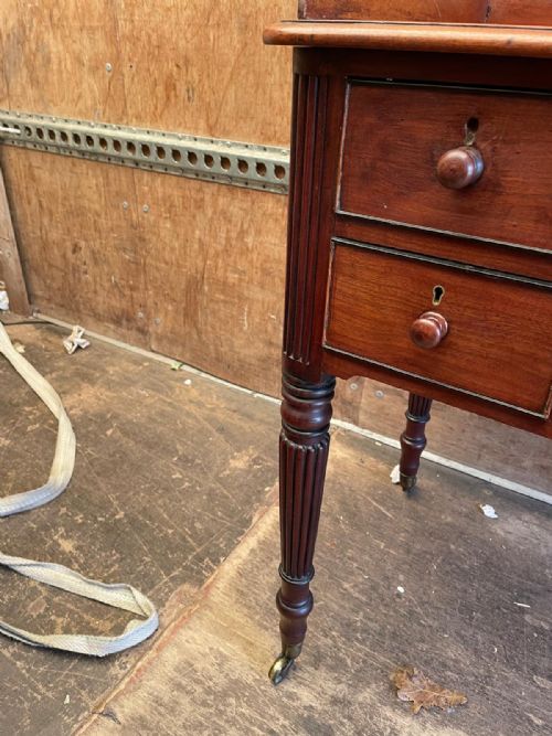 SUPERB REGENCY MAHOGANY WRITING TABLE - ADDITIONAL PHOTO 7