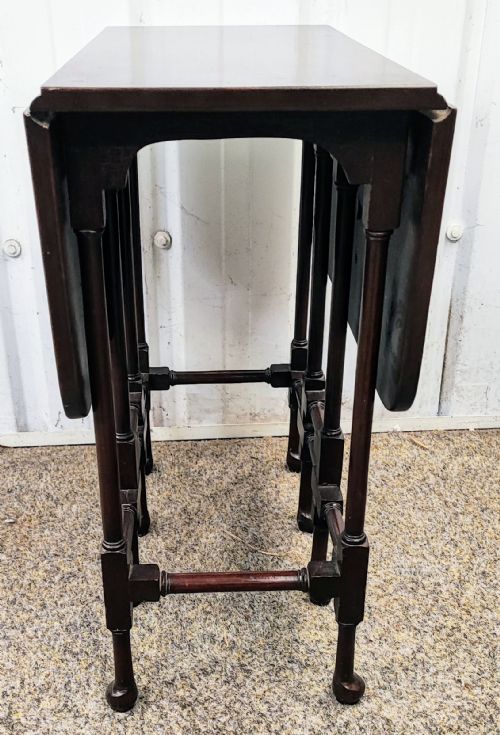ANTIQUE SMALL SPIDER LEG DROP FLAP TABLE - ADDITIONAL PHOTO 3