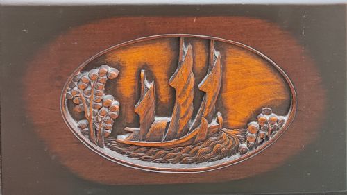 ORIENTAL CARVED CAMPHOR TRUNK - ADDITIONAL PHOTO 8