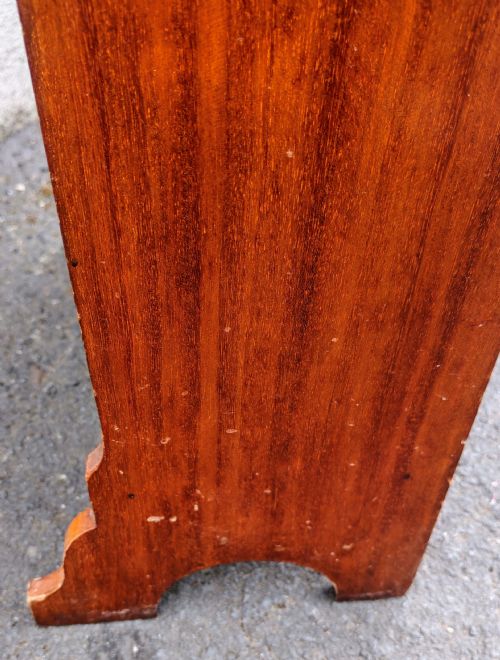 ANTIQUE MAHOGANY ART'S AND CRAFTS GLASGOW SCHOOL OPEN BOOKCASE - ADDITIONAL PHOTO 9
