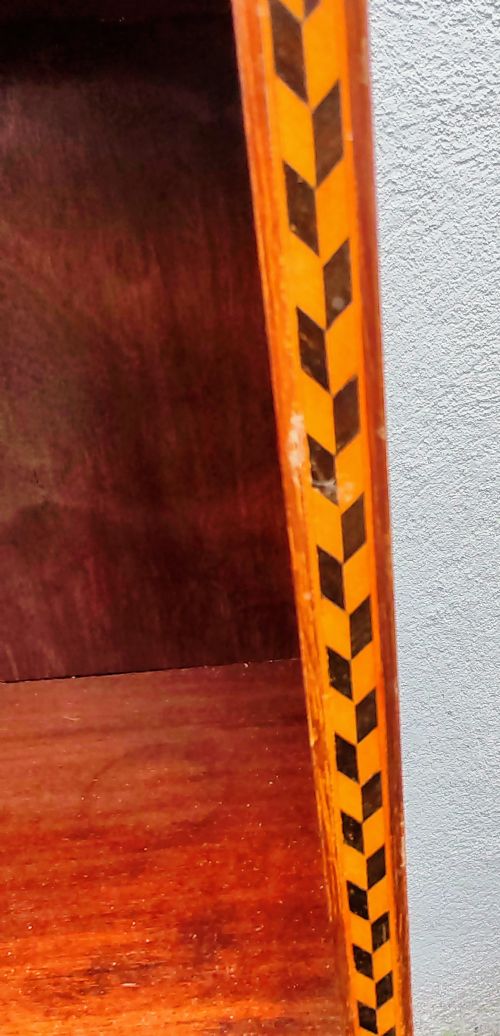 ANTIQUE MAHOGANY ART'S AND CRAFTS GLASGOW SCHOOL OPEN BOOKCASE - ADDITIONAL PHOTO 14