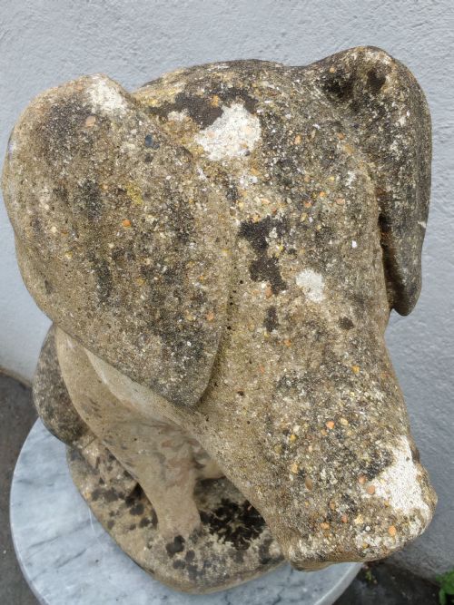 CHARMING WELL WEATHERED STONE PIG - ADDITIONAL PHOTO 1