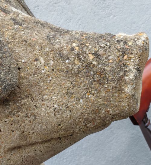 CHARMING WELL WEATHERED STONE PIG - ADDITIONAL PHOTO 2