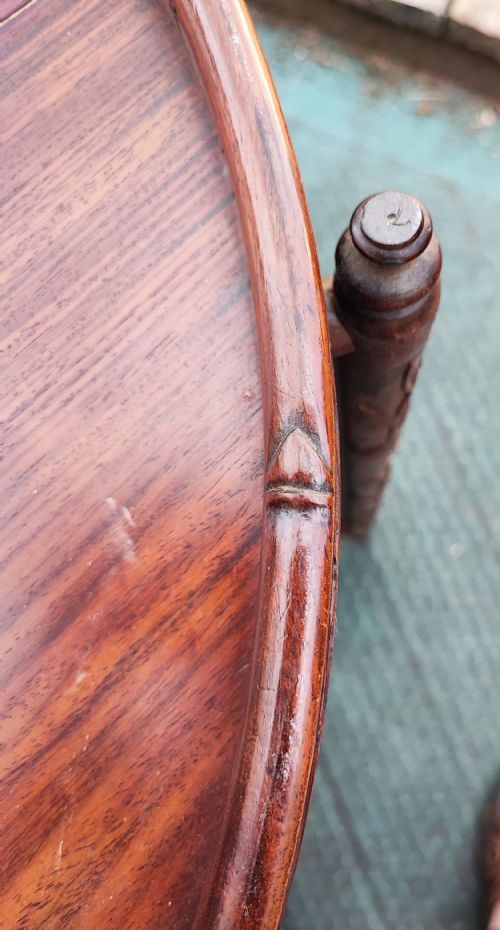 ANTIQUE ROSEWOOD CHINESE FOLDING TABLE - ADDITIONAL PHOTO 2