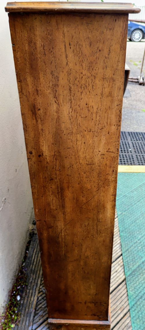 ANTIQUE MAHOGANY OPEN BOOKCASE - ADDITIONAL PHOTO 7