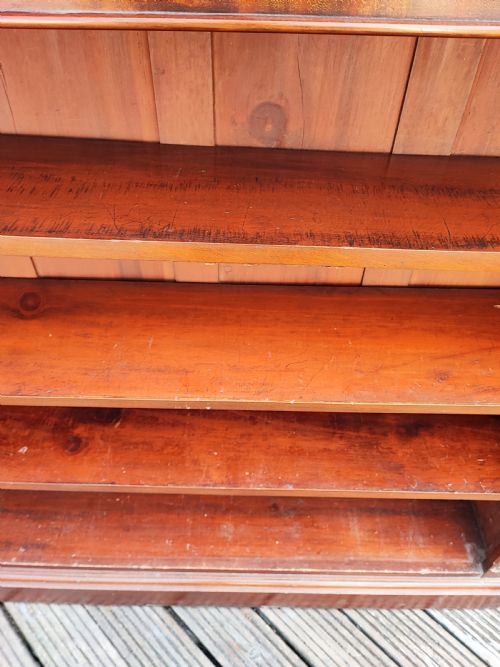 A QUALITY MAHOGANY OPEN BOOKCASE - ADDITIONAL PHOTO 6
