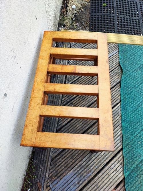ANTIQUE SATINWOOD LUGGAGE RACK - ADDITIONAL PHOTO 1