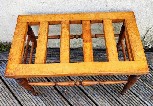 ANTIQUE SATINWOOD LUGGAGE RACK - ADDITIONAL PHOTO 6