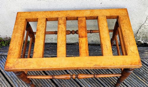 ANTIQUE SATINWOOD LUGGAGE RACK - ADDITIONAL PHOTO 8