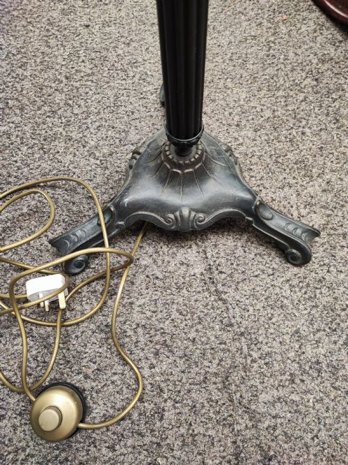 BRONZED FINISH METAL STANDARD LAMP - ADDITIONAL PHOTO 2