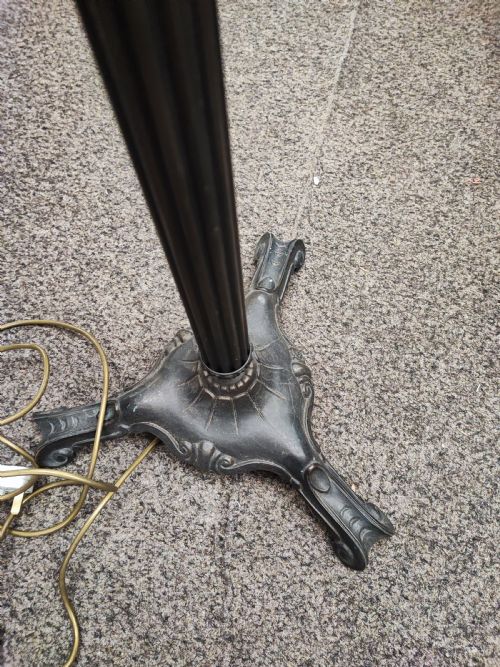 BRONZED FINISH METAL STANDARD LAMP - ADDITIONAL PHOTO 3