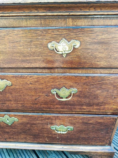 GEORGIAN OAK CHEST OF DRAWERS - ADDITIONAL PHOTO 8