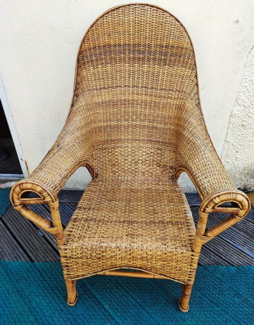 A 1920S DRYAD ART'S AND CRAFTS CANE ARMCHAIR - ADDITIONAL PHOTO 3