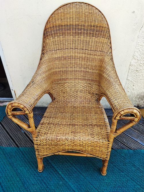 A 1920S DRYAD ART'S AND CRAFTS CANE ARMCHAIR - ADDITIONAL PHOTO 6