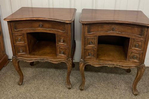 a pretty pair of french bedside cabinets - CATEGORY: ANTIQUE CABINETS - DATED 1930