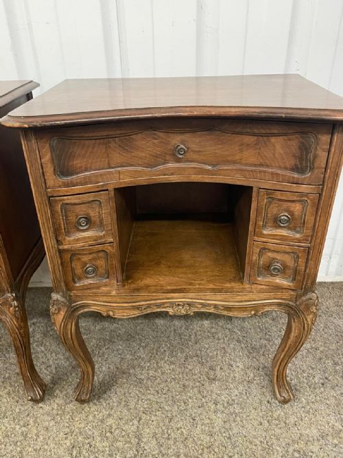 A PRETTY PAIR OF FRENCH BEDSIDE CABINETS - ADDITIONAL PHOTO 1